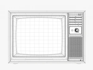 retro tv 3D Model