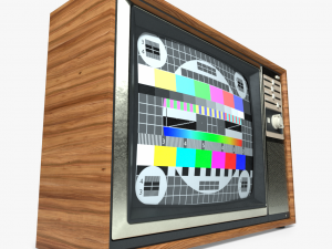retro tv 3D-Modell