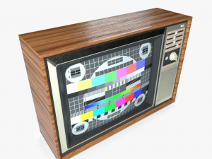 retro tv 3D-Modell