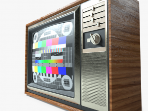 retro tv 3D-Modell