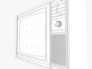 retro tv 3D-Modell