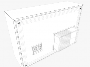 retro tv 3D-Modell