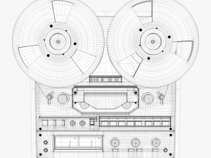 tape recorder 3D Модель