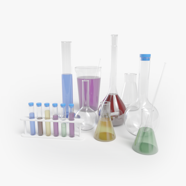 medical flask Modelo 3D .c4d .max .obj .3ds .fbx .stl .blend 