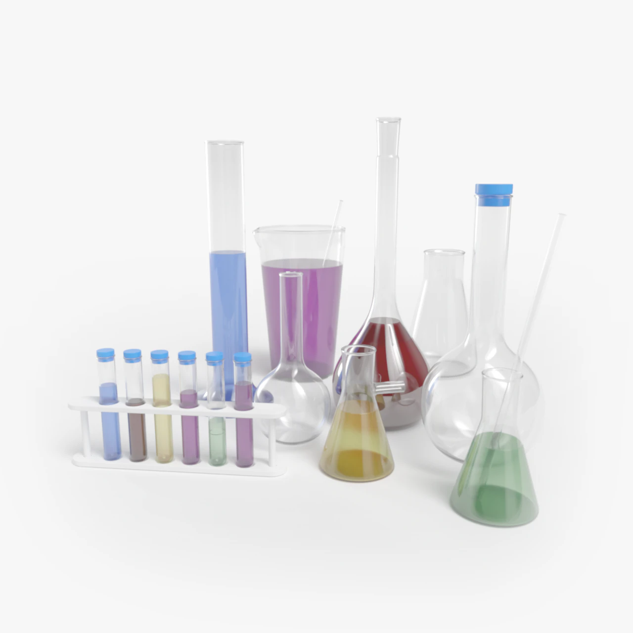 medical flask 3D Model .c4d .max .obj .3ds .fbx .stl .blend 
