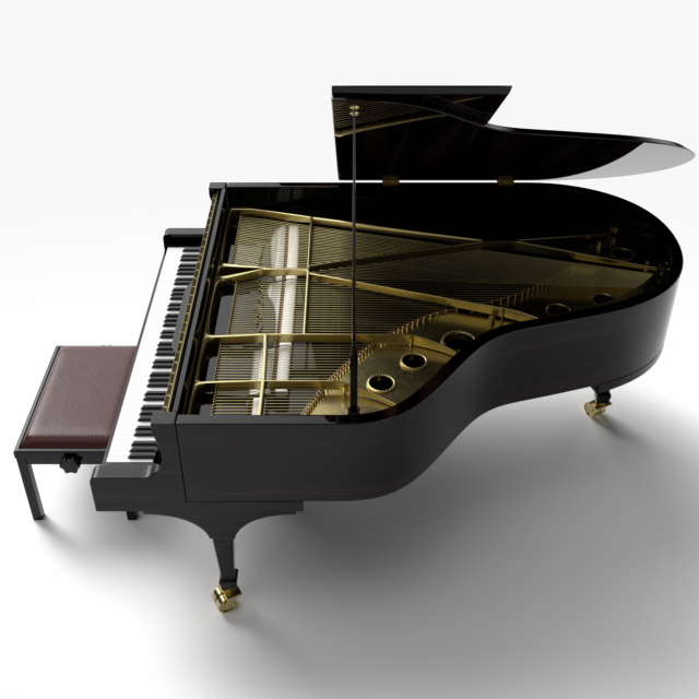 piano de cola Modelo 3D in Piano 3DExportpiano de cola Modelo 3D in Piano 3DExport  