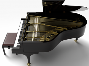 grand piano Modelo 3D