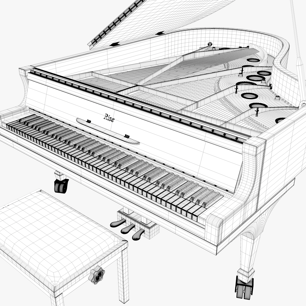 Макет фортепиано