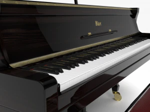 pianoforte a coda Modello 3D