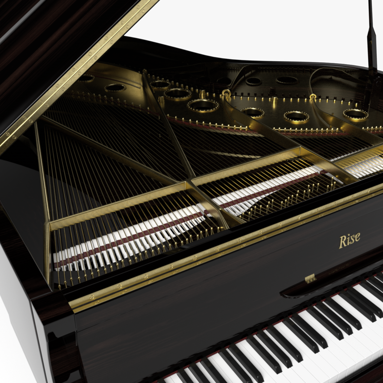 Grand Piano 3d Model In Piano 3dexport