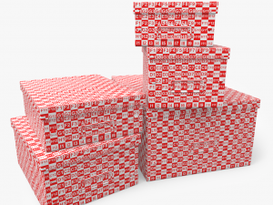 office boxes Model 3D