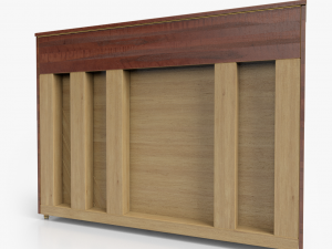 piano brown wood 3D Model