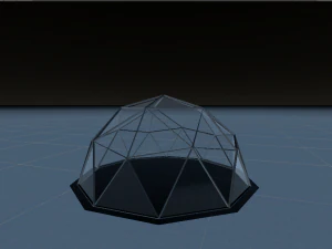 domes space station 3D Model