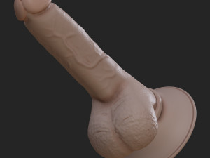 realistic dildo with suction cup 3D Print Model