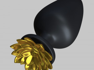 anal plug flower 3D Print Model