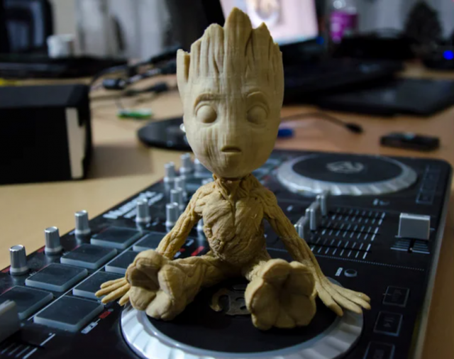 baby groot 3D Print Model .c4d .max .obj .3ds .fbx .stl .blend 