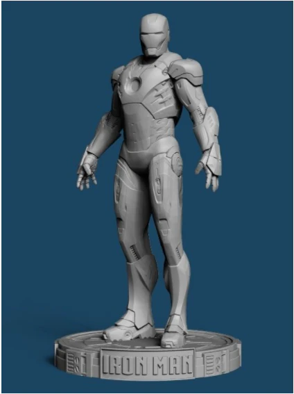 iron man mk7 standing 3D Print Model .c4d .max .obj .3ds .fbx .stl .blend