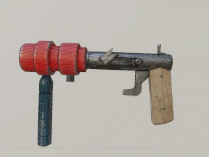 homemade pistol 3D Model