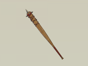 Post apocalyptic baseball bat 3D-Modell