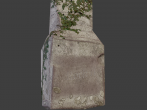 Old broken stone arch 3D-Modell