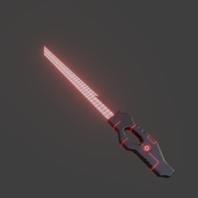 Sci-fi blade Model 3D .c4d .max .obj .3ds .fbx .stl .blend 