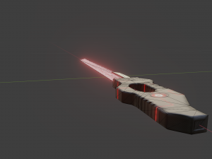 Sci-fi blade Model 3D