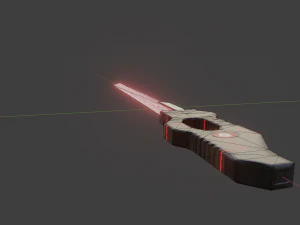Sci-fi blade 3D Model