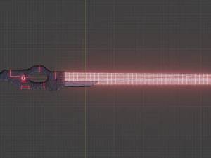 Sci-fi blade 3D Model