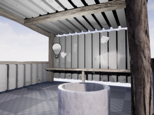 Old russian bus stop-pbr 3D-Modell