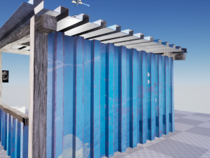 Old russian bus stop-pbr 3D-Modell