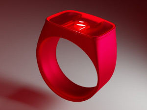 red lantern ring Modelo 3D