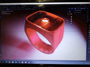 red lantern ring 3D Model