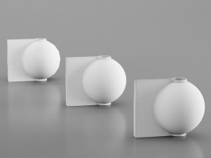 Vases offset big and mini dark gray vases by 101 copenhagen 3D मॉडल
