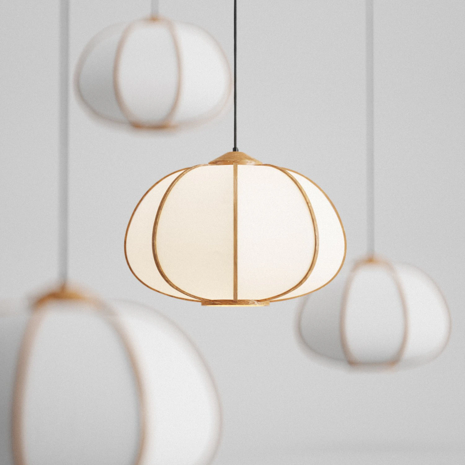 hm bamboo pendant light 3D Model .c4d .max .obj .3ds .fbx .stl .blend 