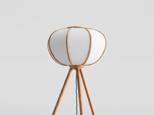hm bamboo floor lamp 3Dモデル