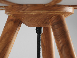 hm bamboo floor lamp 3Dモデル