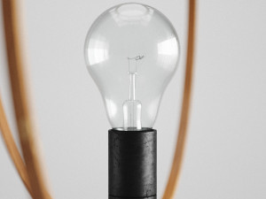 hm bamboo floor lamp 3Dモデル