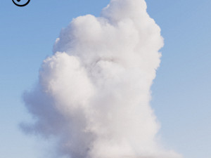 cinematic quality vdb cumulus cloud type a 3D 모델