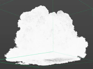 Photorealistic vdb cumulus cloud type b 3D Model