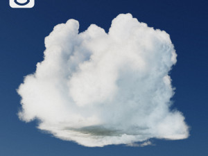 Photorealistic vdb cumulus cloud type b 3D Модель