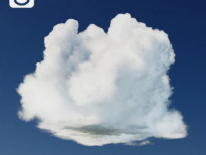 Photorealistic vdb cumulus cloud type b 3D Model