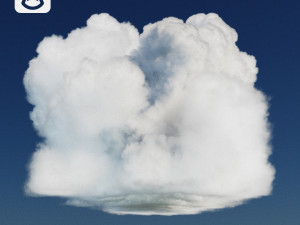 Photorealistic vdb cumulus cloud type b 3D Модель