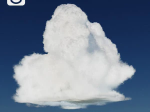 Photorealistic vdb cumulus cloud type b 3D Model