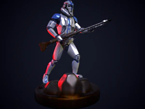 Guerre stellari del clone trooper imperiale Modello 3D