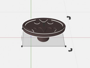 batman logo drawer handle 3D Print Model