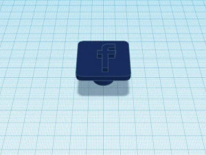 drawer handle facebook 3D Print Model