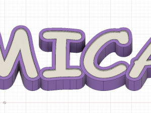 Mica LUMINOUS POSTER Modèles 3D en vedette