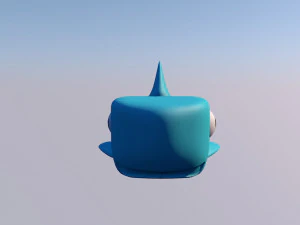 bola azul Modelo 3D