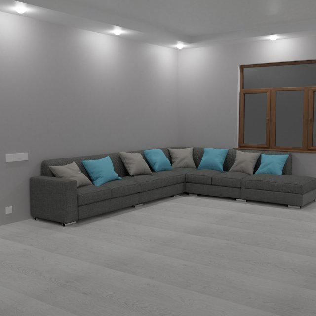 sofa 3D 模型 .c4d .max .obj .3ds .fbx .stl .blend