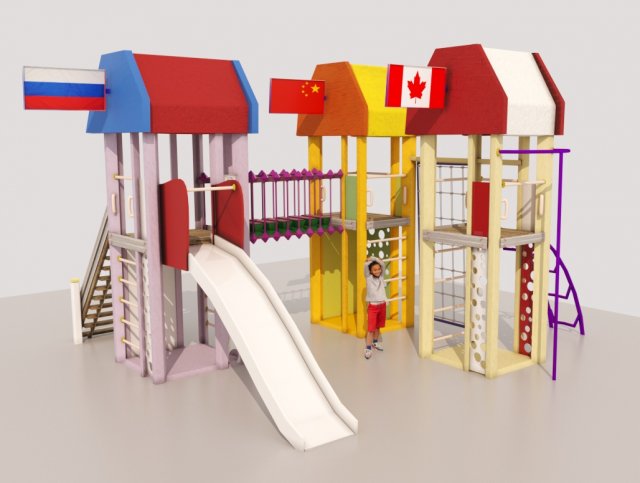 childrens playground Modelo 3D .c4d .max .obj .3ds .fbx .stl .blend 